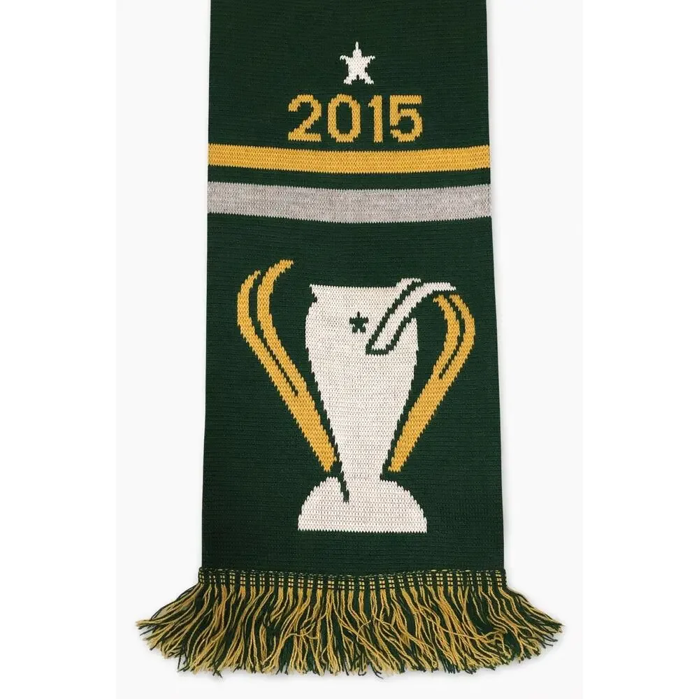 Portland Timbers 2015 MLS Cup Champions‎ Scarf Green Gold NWOT